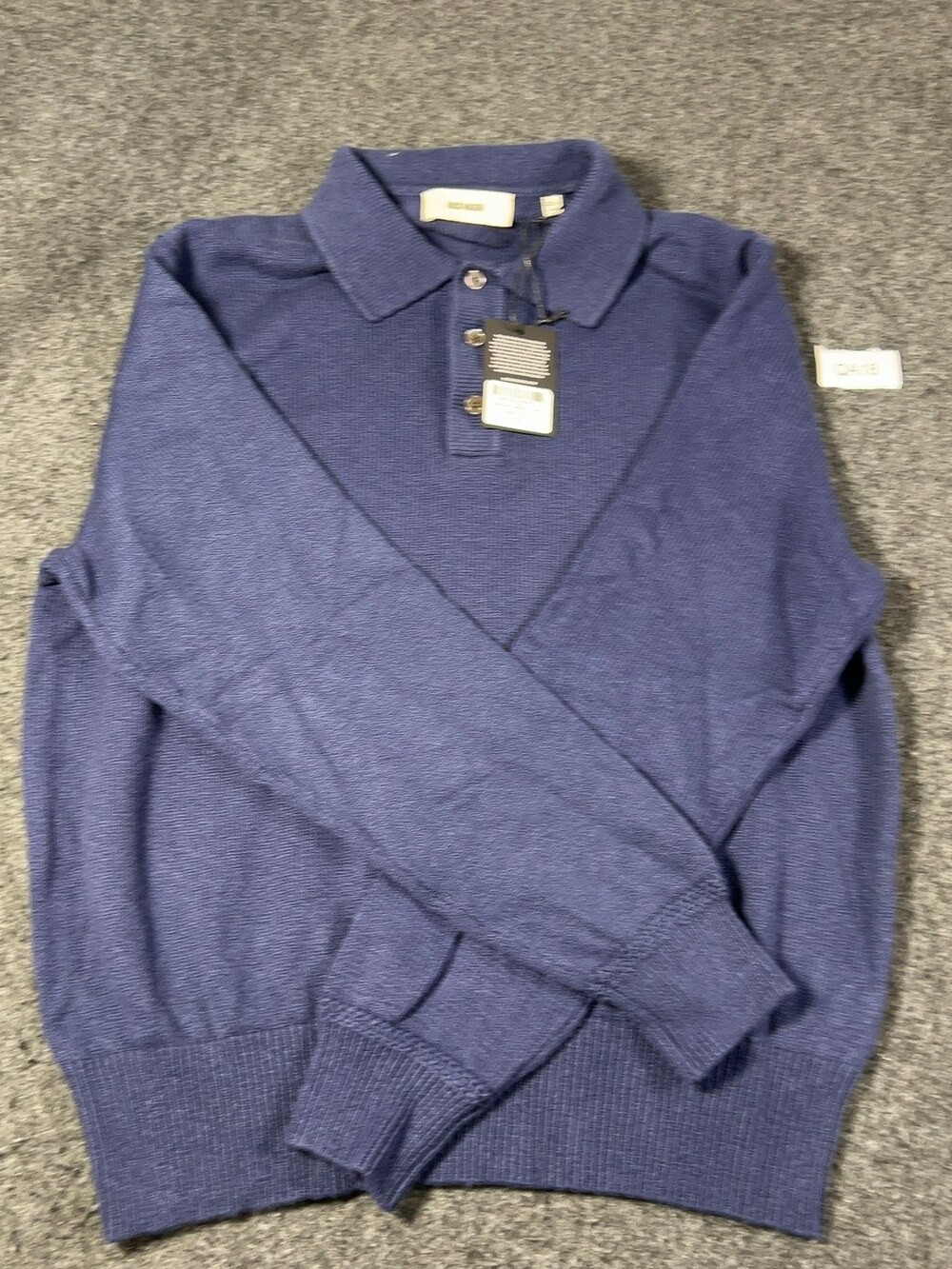Buck Mason Seafarer Cotton Rugby Polo Sweater Mens Large NWT Msrp198 [QA18]
